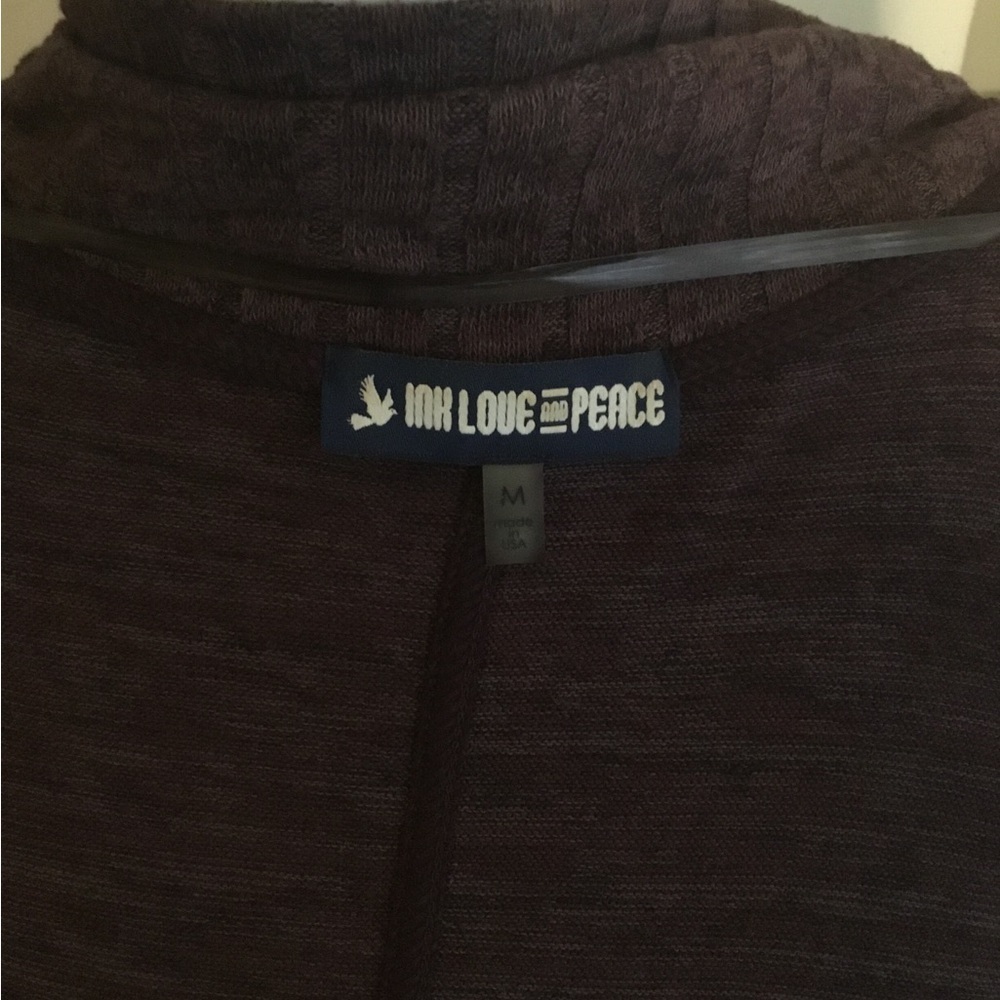 Purple Long Open Front Cardigan Sweater - Picture 5 of 7